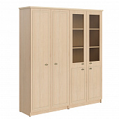 Шкаф высокий 2-х секционный гардероб с комбинированным RHC 180.6 дуб девон Raut | Защита-Офис - интернет-магазин сейфов, кресел, металлической 